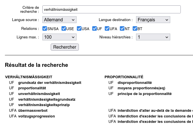 Jurivoc - Aide à la traduction