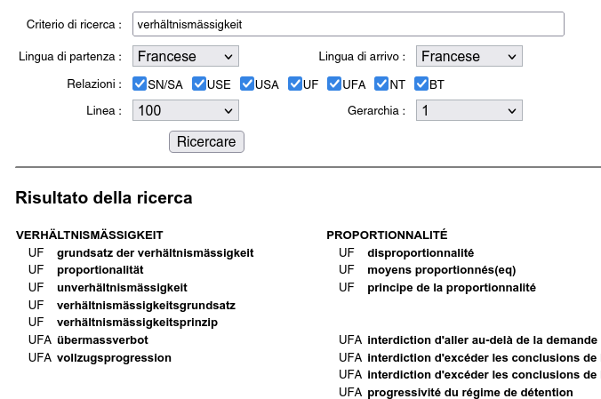 Jurivoc - Traduzione assistita